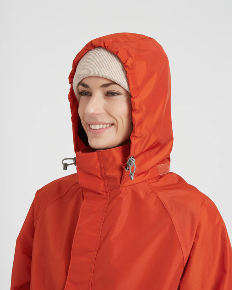 Stash 2L Unisex Packable Rain Jacket Burnt Orange - Image 8