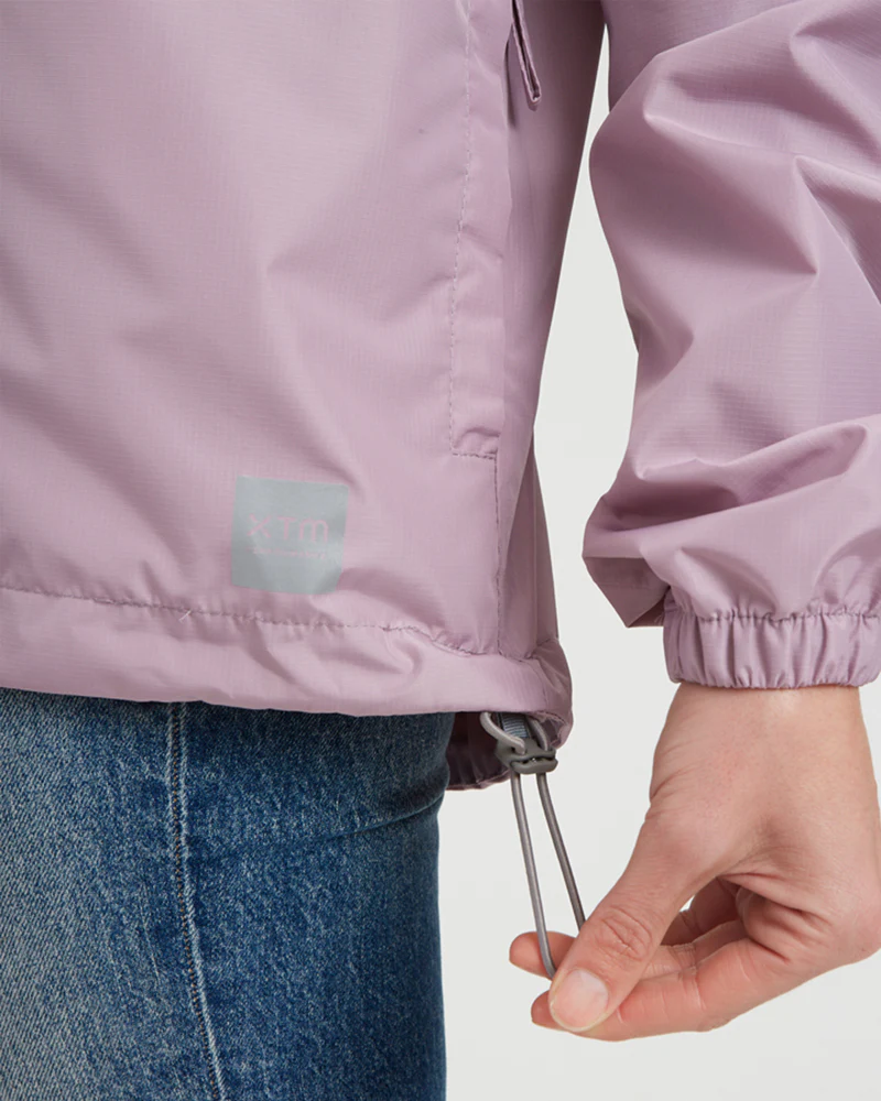 Stash 2L Unisex Packable Rain Jacket Fog - Image 13