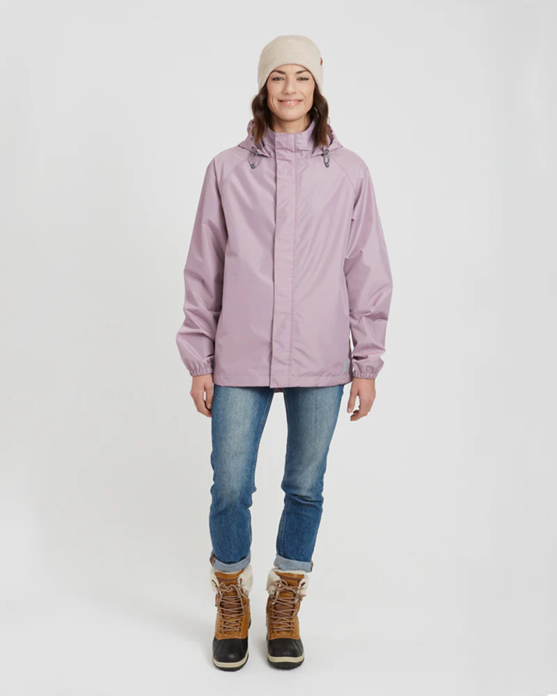 Stash 2L Unisex Packable Rain Jacket Fog - Image 3