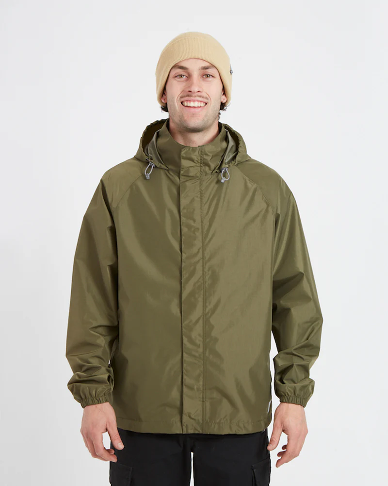 Stash 2L Unisex Packable Rain Jacket Kalamata
