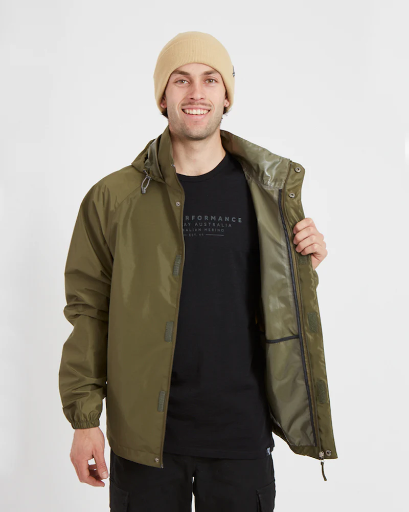 Stash 2L Unisex Packable Rain Jacket Kalamata - Image 5