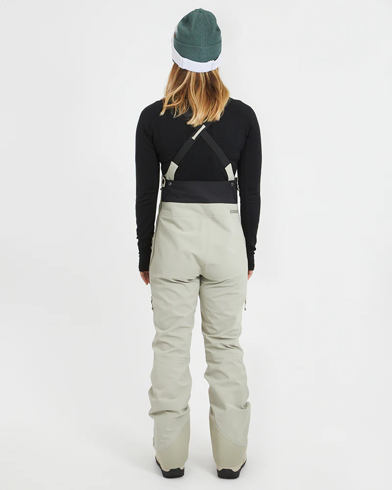 Stellar Ladies Women's Snow Bib Pant Stone Grey - Image 3