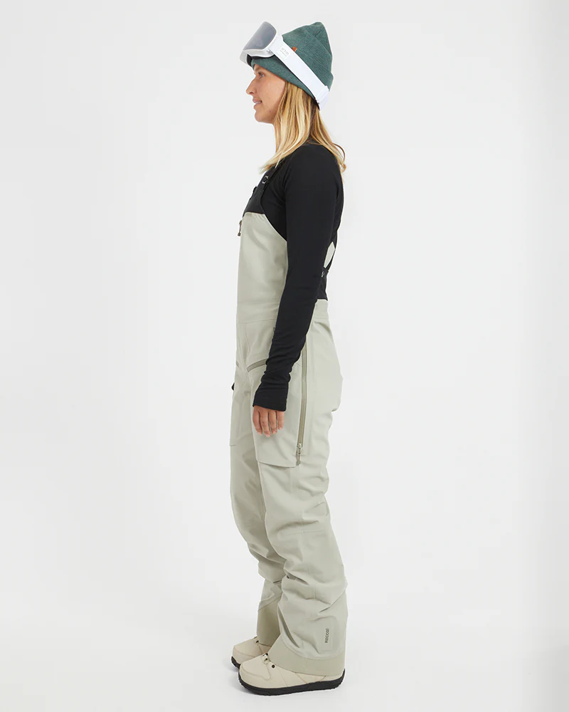 Stellar Ladies Women's Snow Bib Pant Stone Grey - Image 4