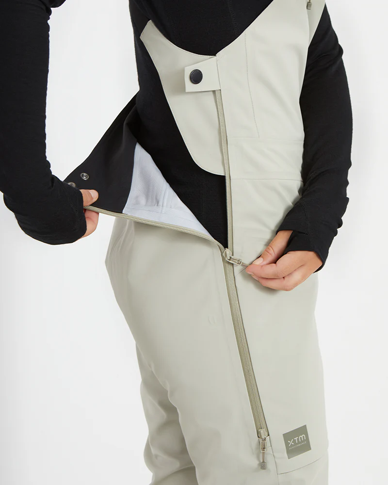 Stellar Ladies Women's Snow Bib Pant Stone Grey - Image 7