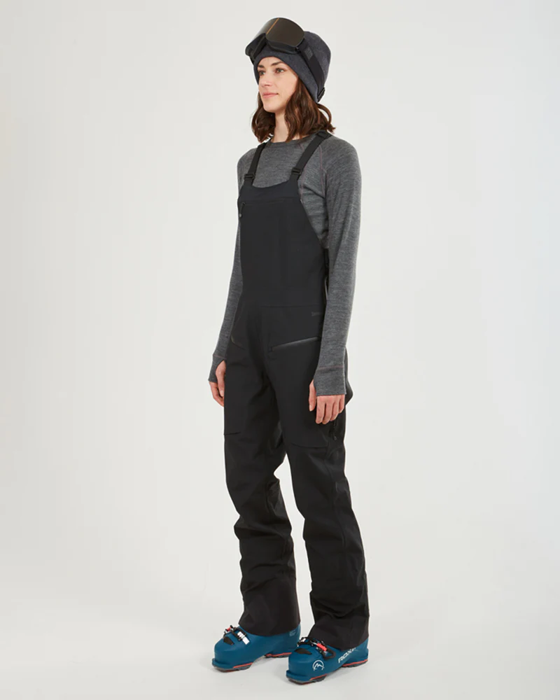 Stellar Ladies Women's Snow Bib Pant Black - Image 4