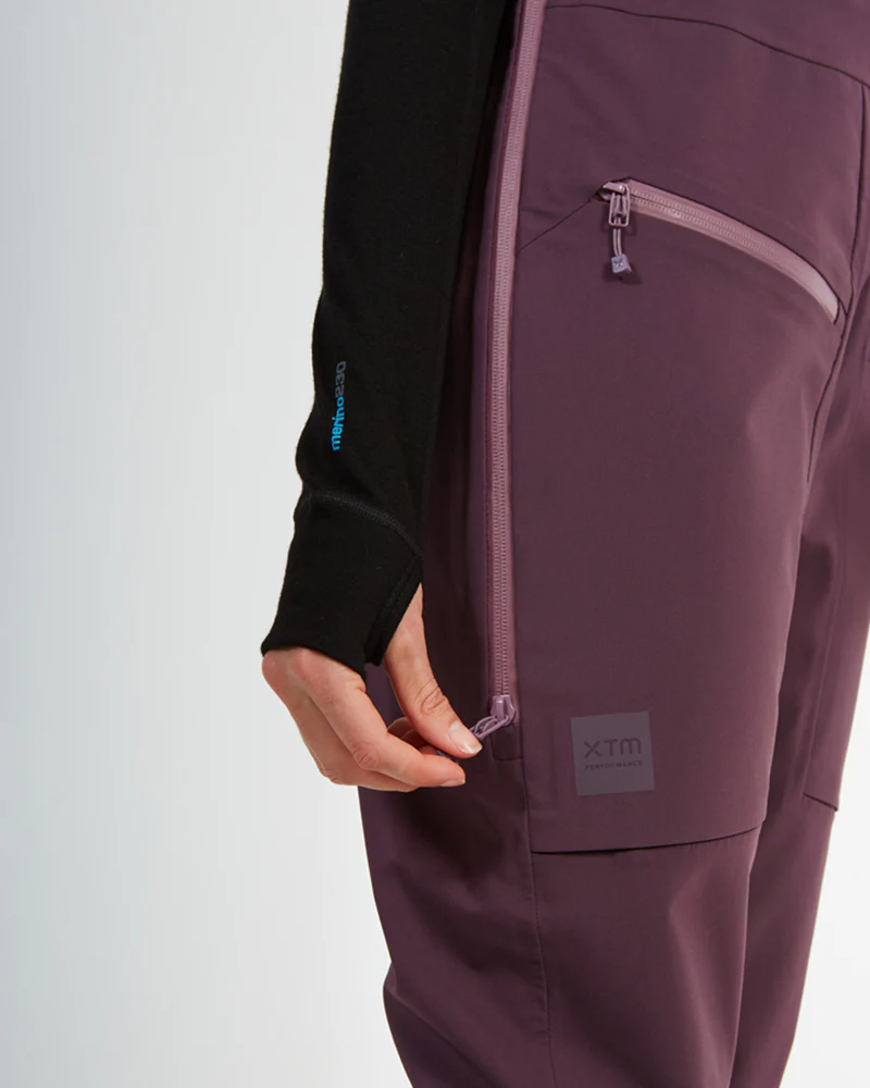 Stellar Ladies Women's Snow Bib Pant Plum - Image 12