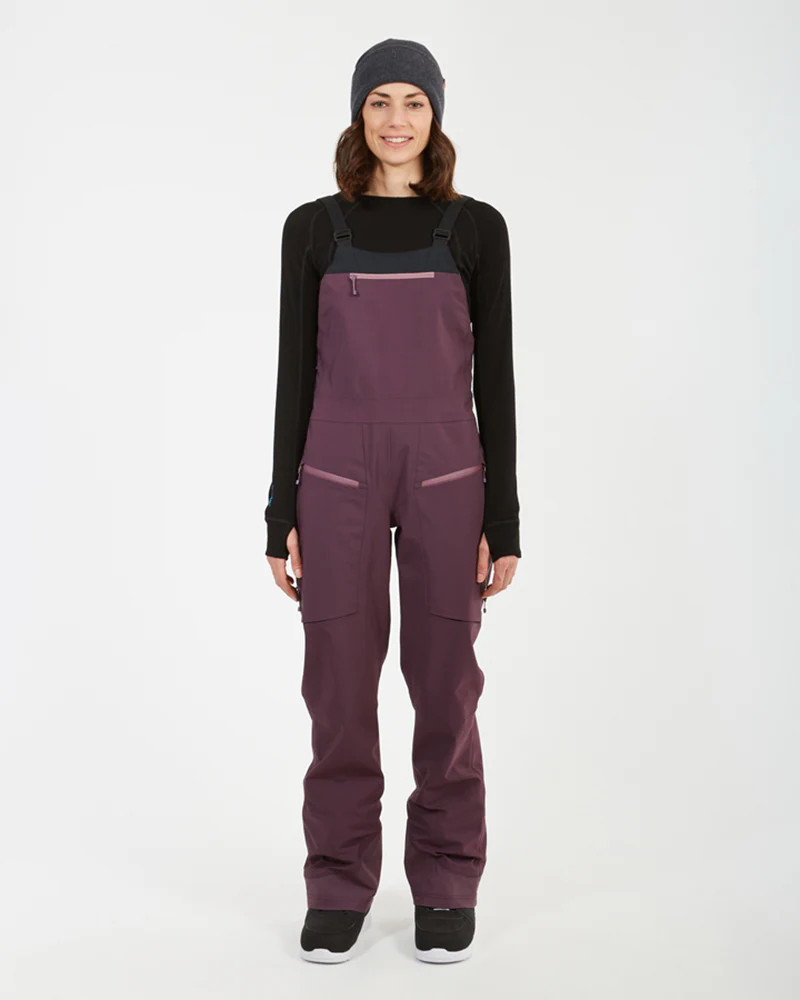 Stellar Ladies Women's Snow Bib Pant Plum - Image 3