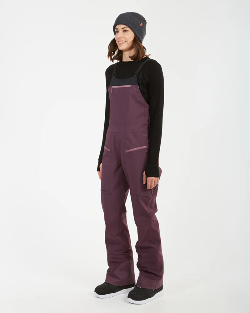 Stellar Ladies Women's Snow Bib Pant Plum - Image 4