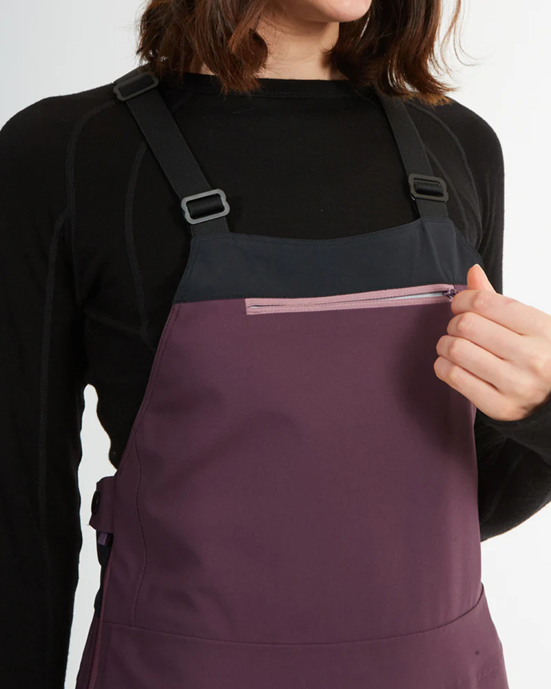 Stellar Ladies Women's Snow Bib Pant Plum - Image 6