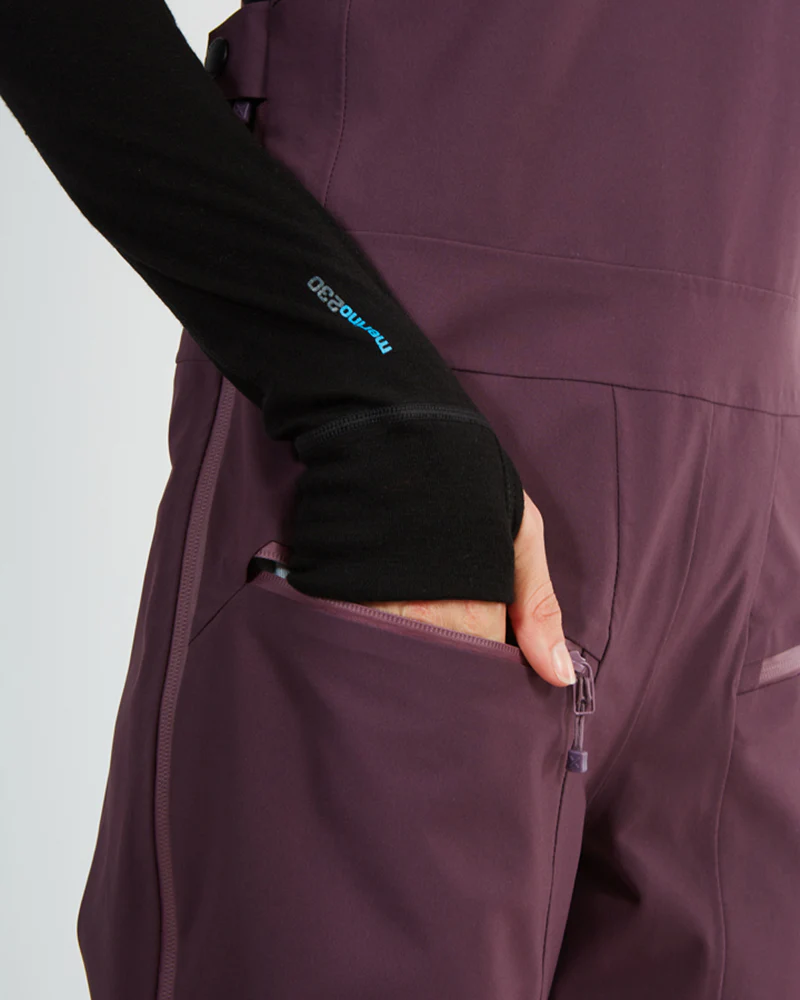 Stellar Ladies Women's Snow Bib Pant Plum - Image 9