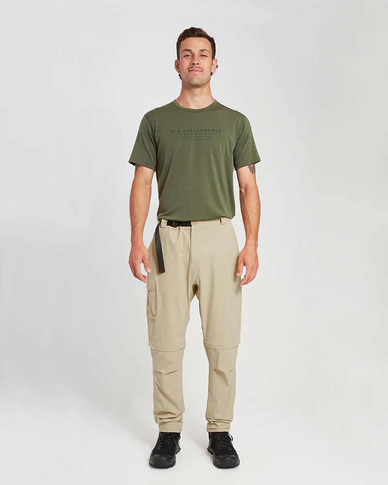 Sturgeon Mens Zip Off Hike Pants Sand - Image 13