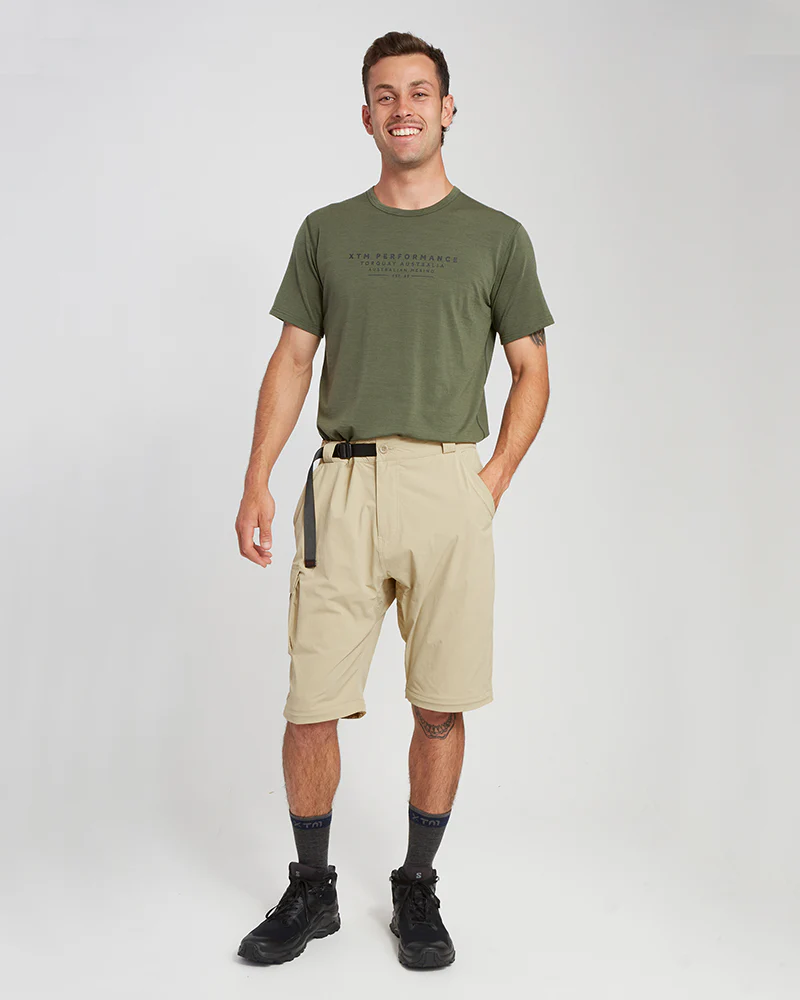 Sturgeon Mens Zip Off Hike Pants Sand - Image 14