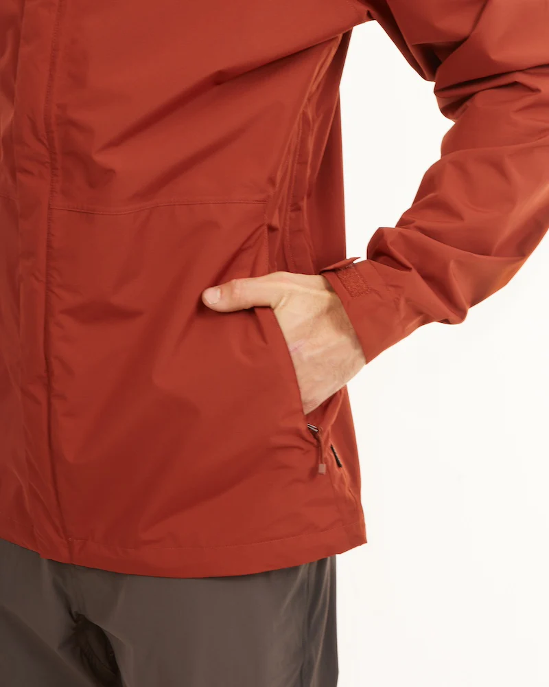Takayna Mens Premium Packable Waterproof Rain Jacket Brick - Image 10