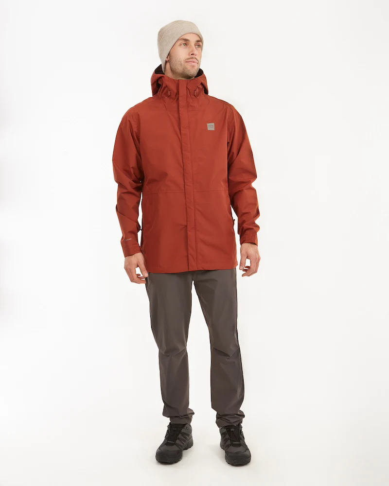 Takayna Mens Premium Packable Waterproof Rain Jacket Brick - Image 14