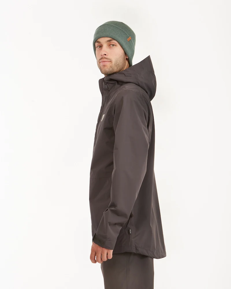 Takayna Mens Premium Packable Waterproof Rain Jacket Granite - Image 2