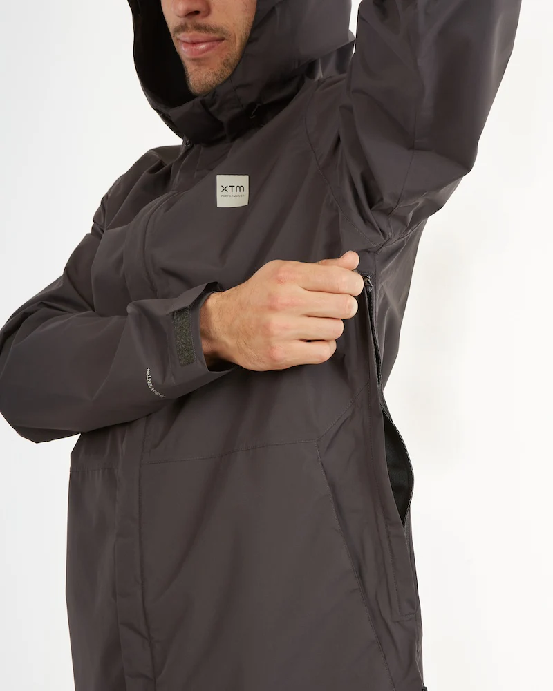 Takayna Mens Premium Packable Waterproof Rain Jacket Granite - Image 5