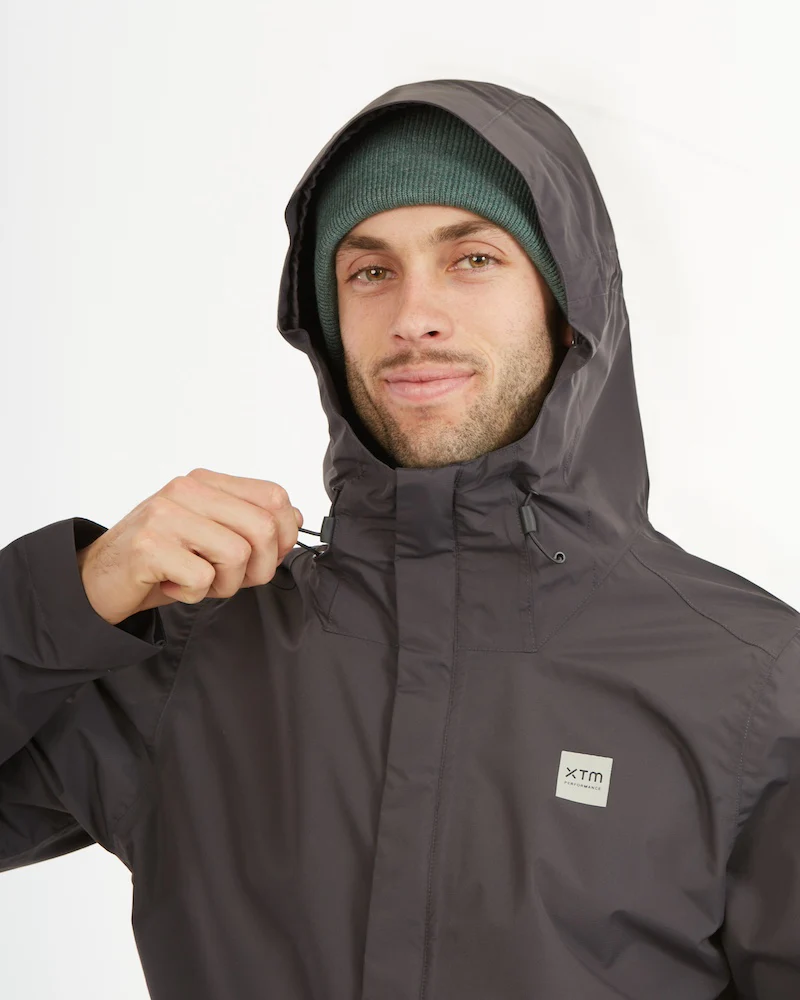 Takayna Mens Premium Packable Waterproof Rain Jacket Granite - Image 9