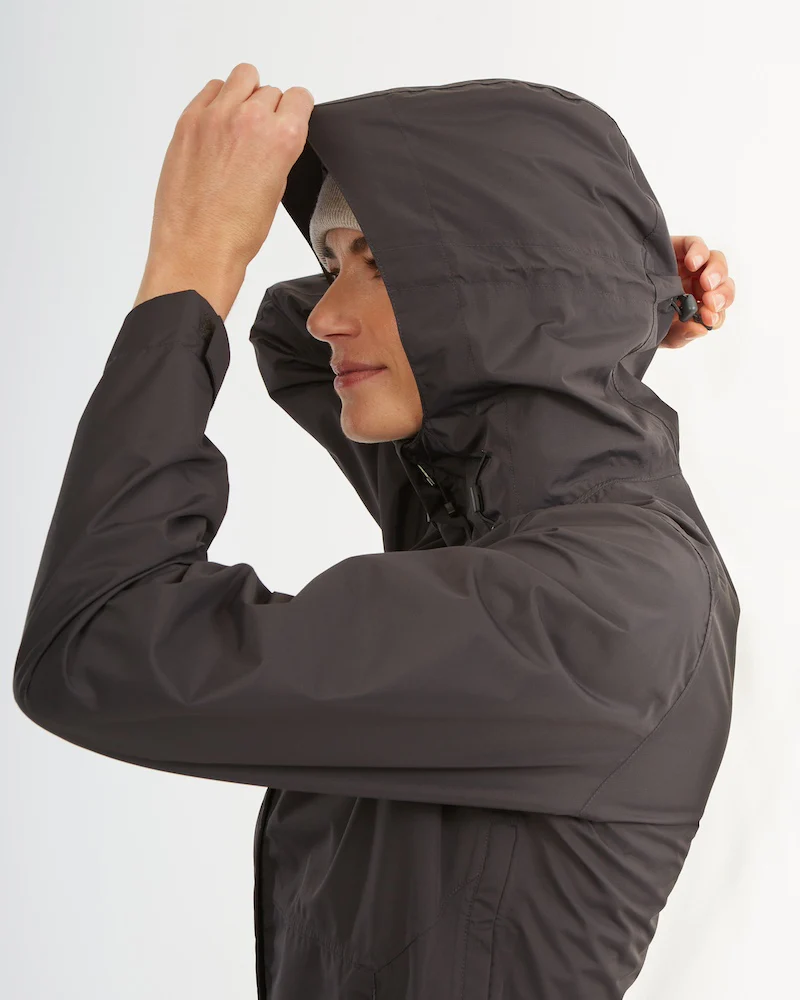 Takayna Womens Premium Packable Waterproof Rain Jacket Granite - Image 11