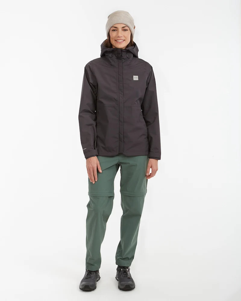 Takayna Womens Premium Packable Waterproof Rain Jacket Granite - Image 14