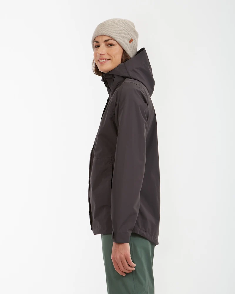 Takayna Womens Premium Packable Waterproof Rain Jacket Granite - Image 4