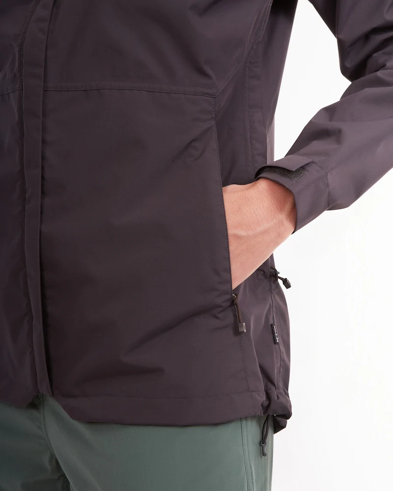 Takayna Womens Premium Packable Waterproof Rain Jacket Granite - Image 7