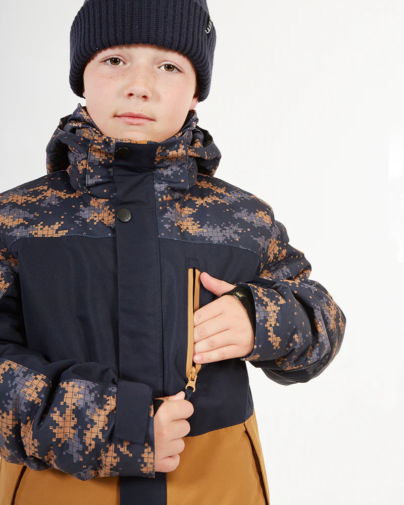 Theo Kids Snow Jacket 10-16 years Navo Camo - Image 14