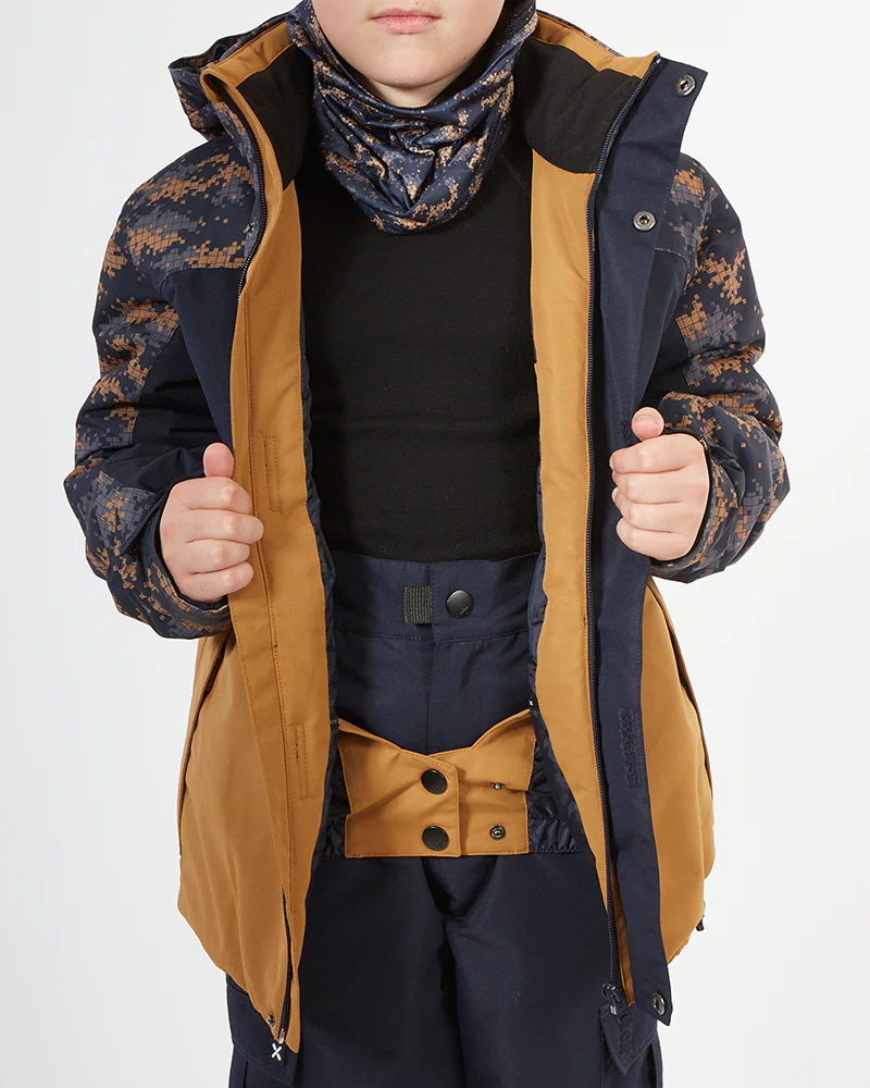 Theo Kids Snow Jacket 10-16 years Navo Camo - Image 4