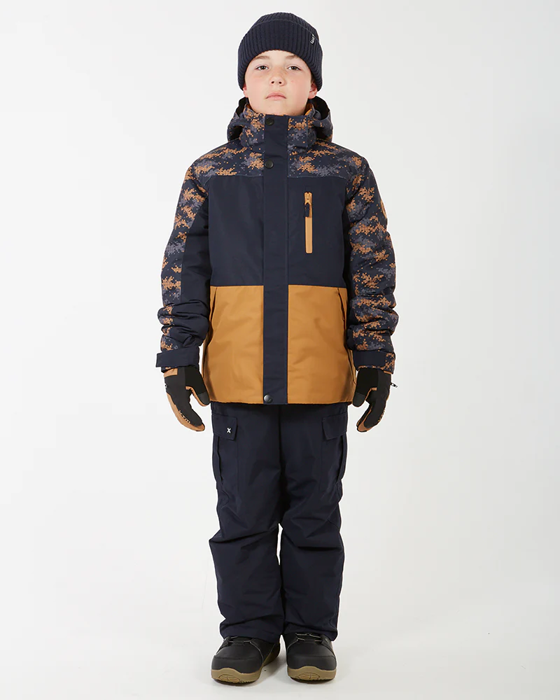 Theo Kids Snow Jacket 10-16 years Navo Camo - Image 5