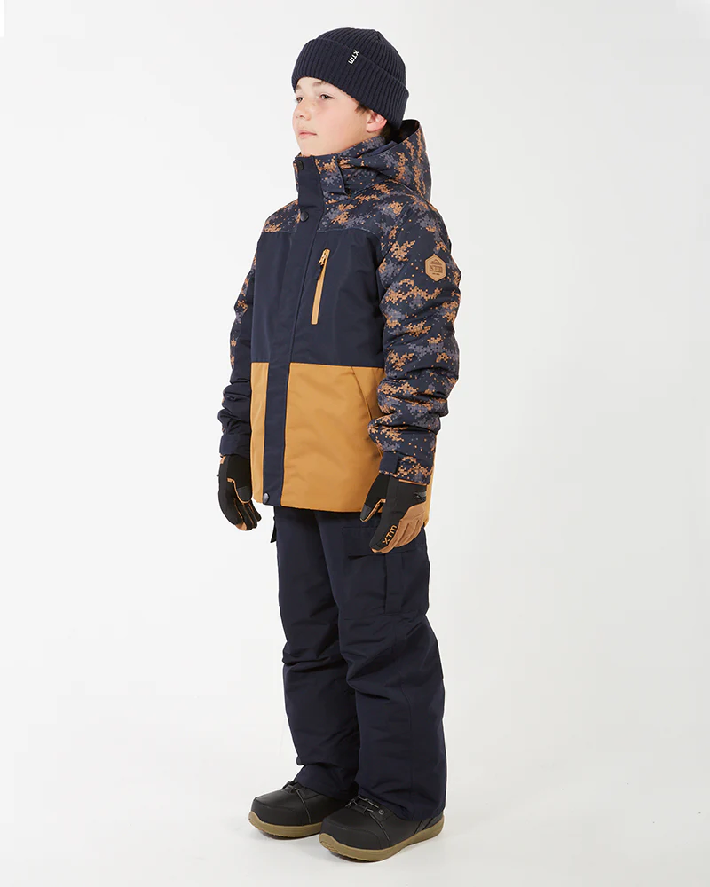 Theo Kids Snow Jacket 10-16 years Navo Camo - Image 7