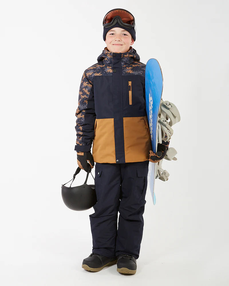 Theo Kids Snow Jacket 10-16 years Navo Camo - Image 8