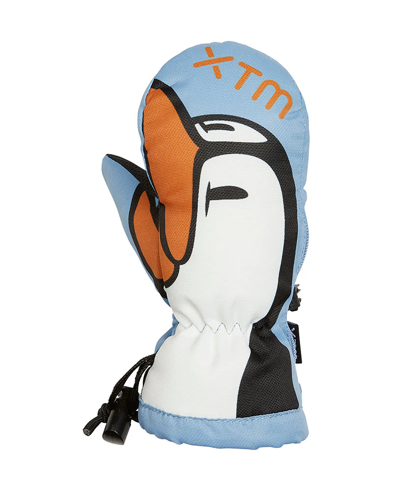 Totally Wild Kids' Snow Mitt 0-4 years Blue Penguin - SALE - Image 2
