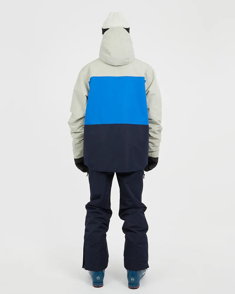 Traverse III Mens Ski Jacket Stone Grey - Image 3