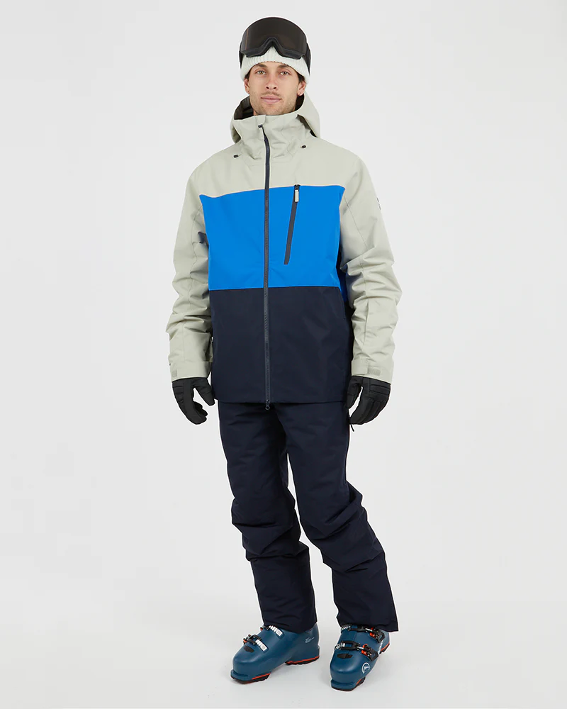Traverse III Mens Ski Jacket Stone Grey - Image 5