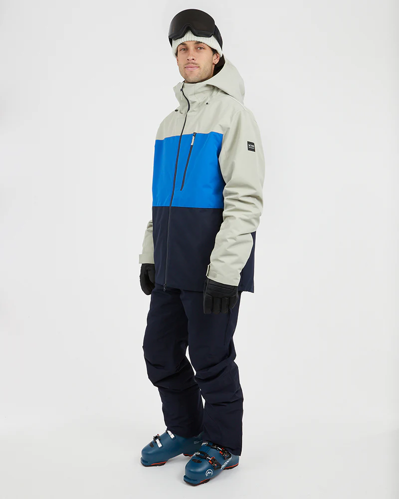 Traverse III Mens Ski Jacket Stone Grey - Image 6