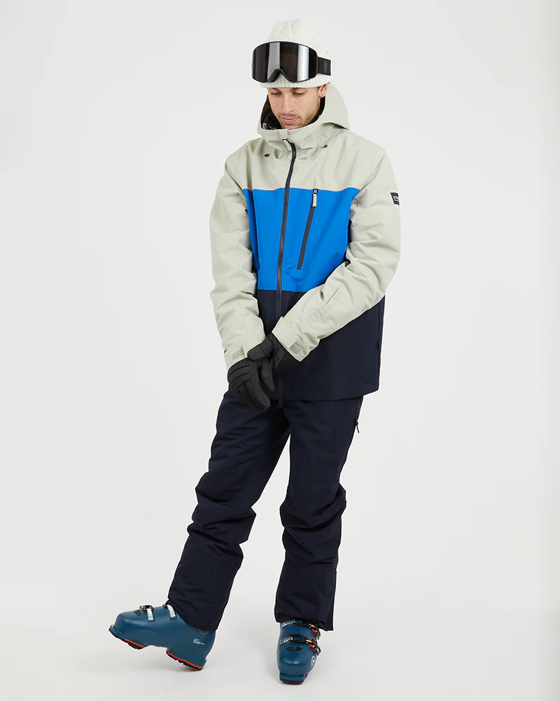 Traverse III Mens Ski Jacket Stone Grey - Image 7
