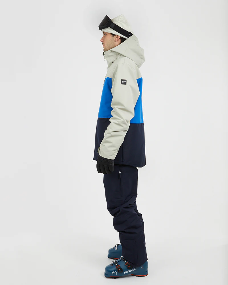 Traverse III Mens Ski Jacket Stone Grey - Image 8