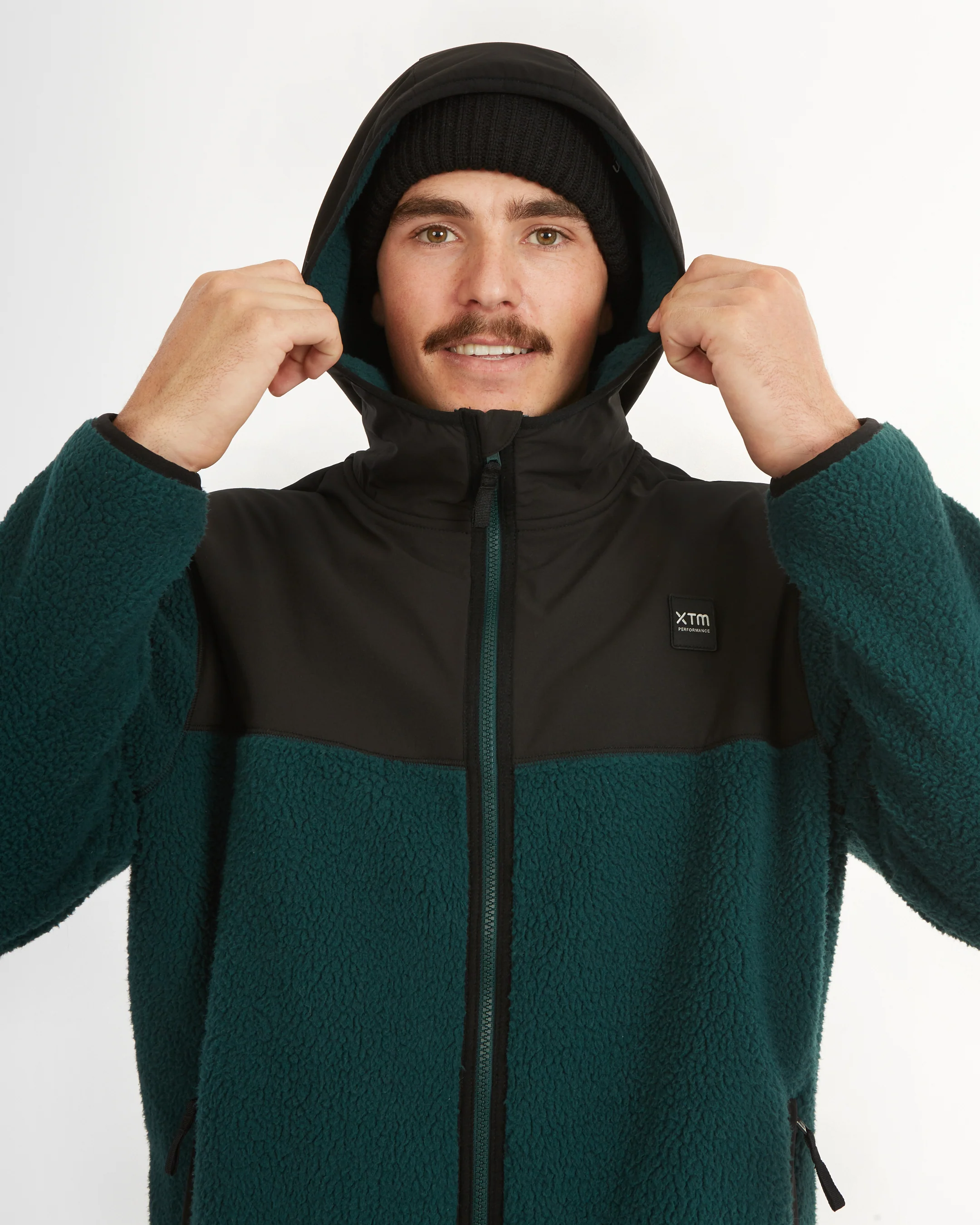 Treachery Sherpa Fleece Jacket Mens - Pine - Image 13