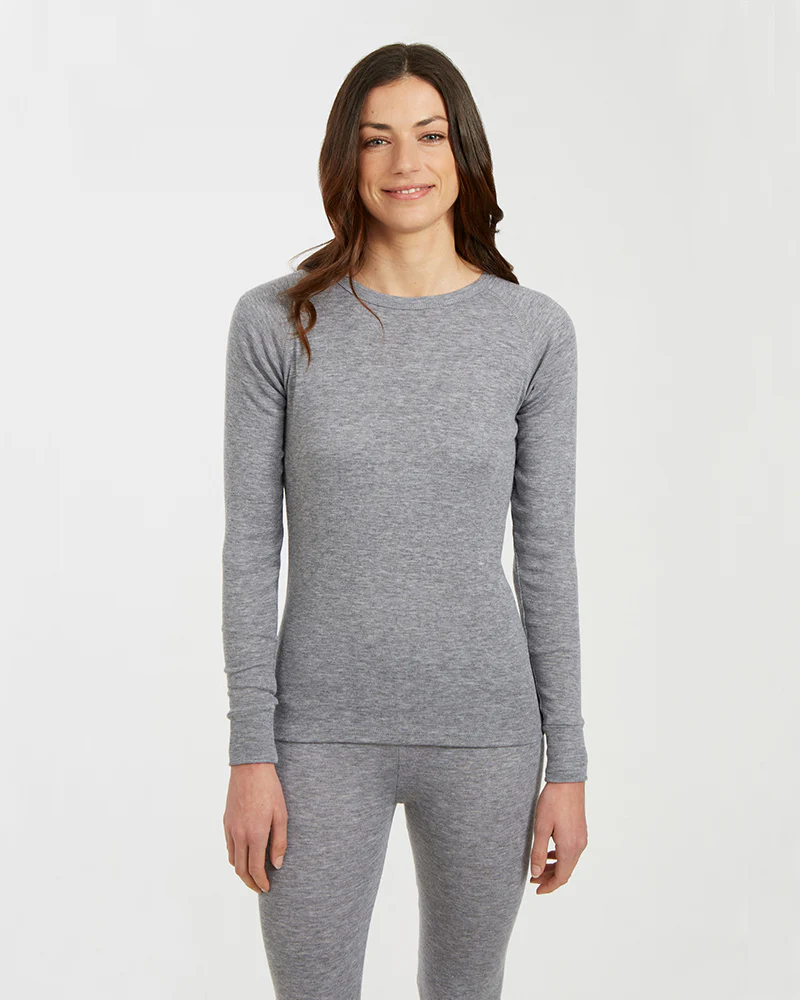 Unisex Heatflex Thermal Top Charcoal Marle