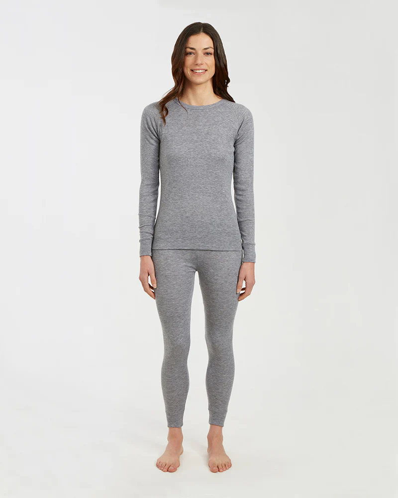 Unisex Heatflex Thermal Top Charcoal Marle - Image 4