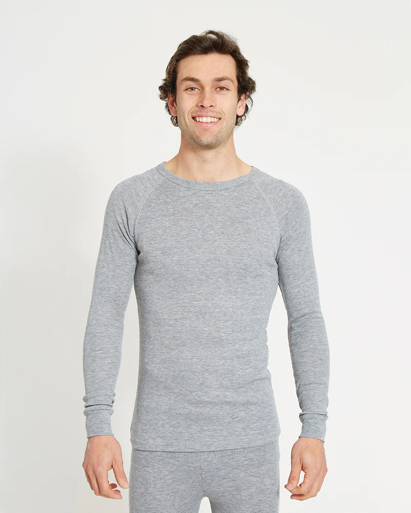 Unisex Heatflex Thermal Top Charcoal Marle - Image 5
