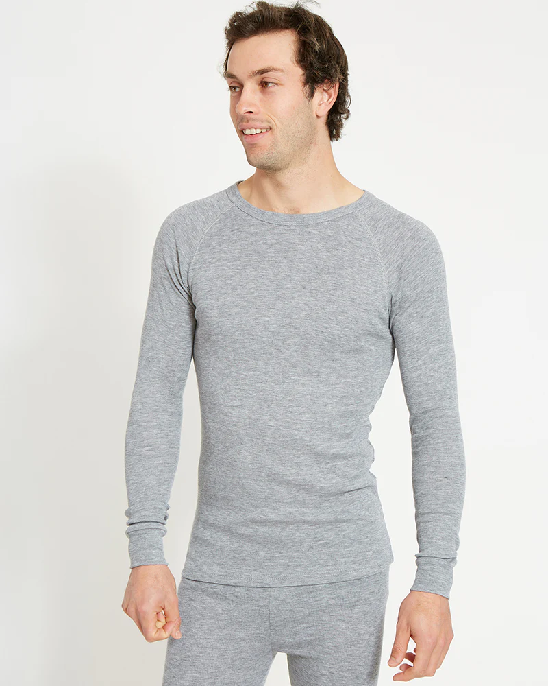 Unisex Heatflex Thermal Top Charcoal Marle - Image 6