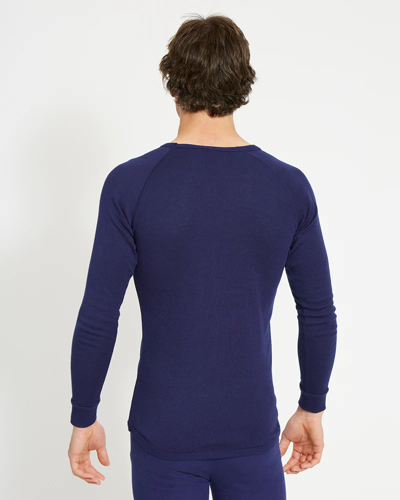 Unisex Heatflex Thermal Top Navy - Image 3