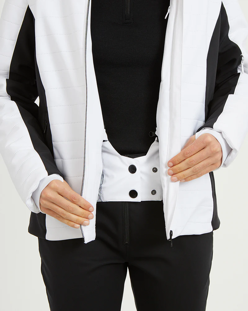 Vallee Womens Ski Jacket White - Image 12