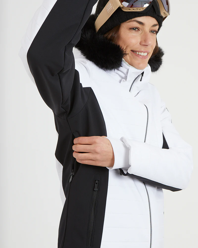 Vallee Womens Ski Jacket White - Image 16