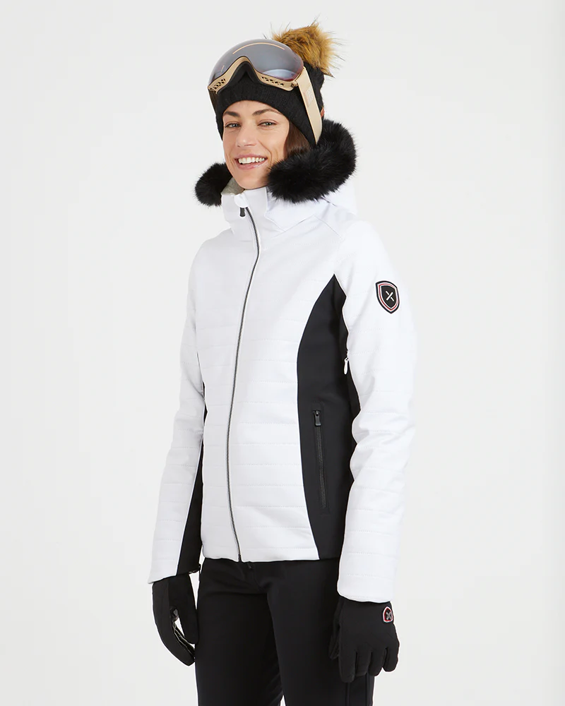 Vallee Womens Ski Jacket White - Image 3