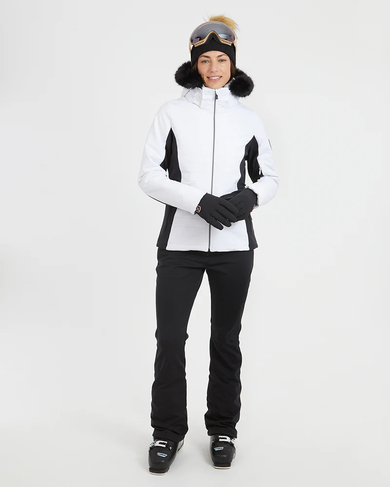 Vallee Womens Ski Jacket White - Image 4