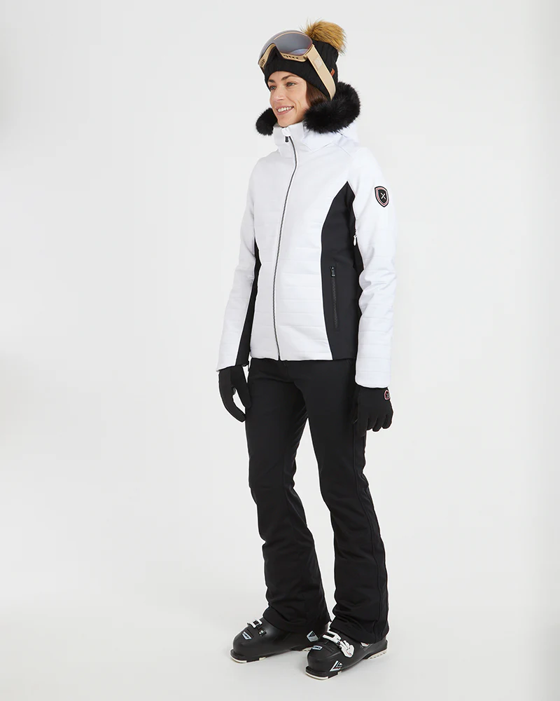 Vallee Womens Ski Jacket White - Image 5