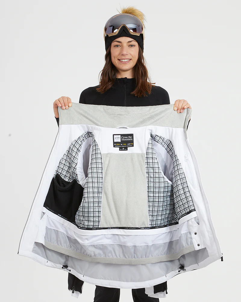 Vallee Womens Ski Jacket White - Image 6