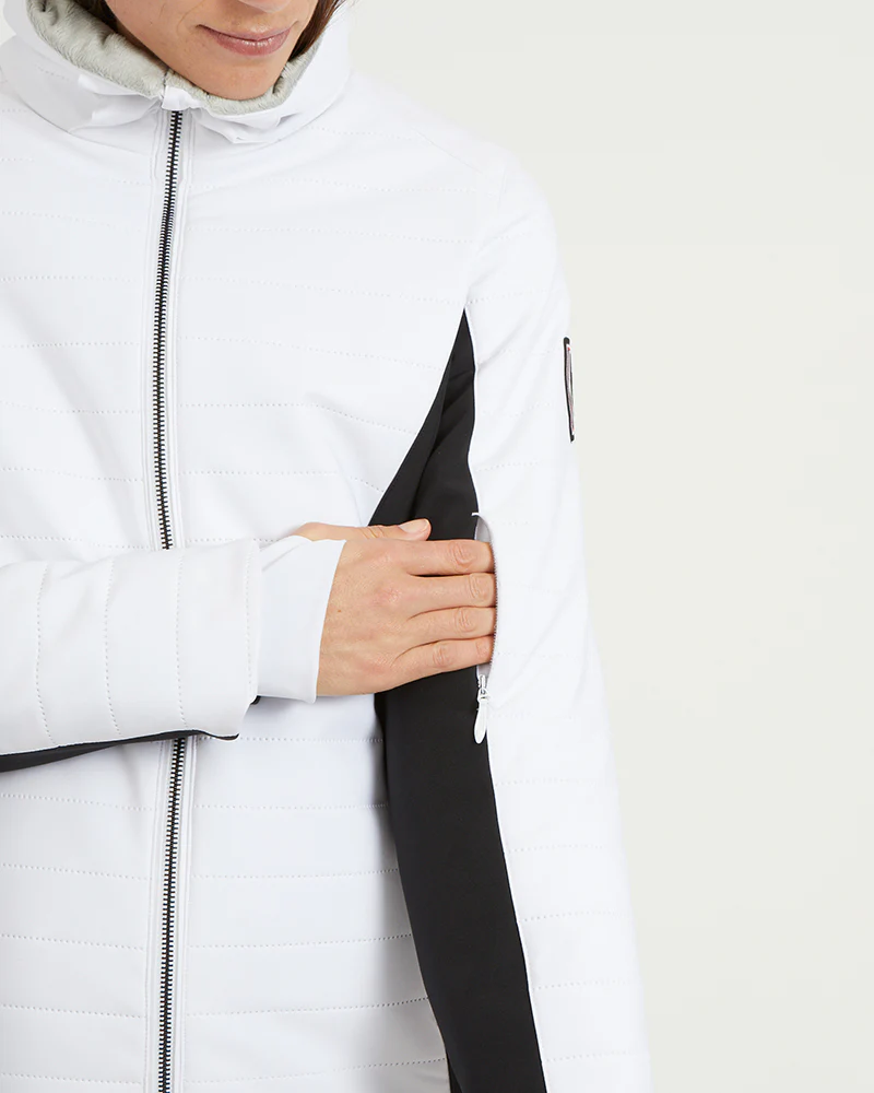 Vallee Womens Ski Jacket White - Image 8