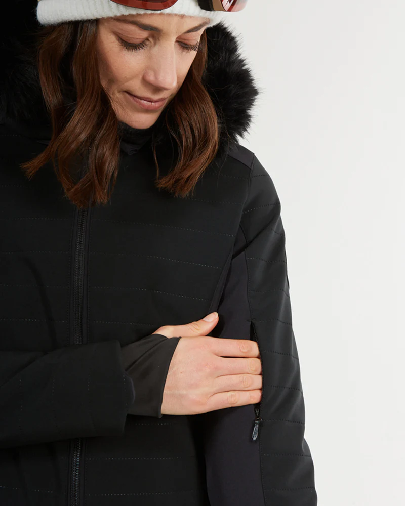 Vallee Womens Ski Jacket Black - Image 16